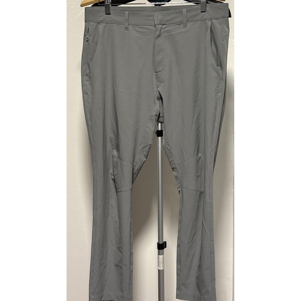 Fabletics The Only Pants Mens 34x30(30) Gray Slim Fit Lightweight Quick Dry